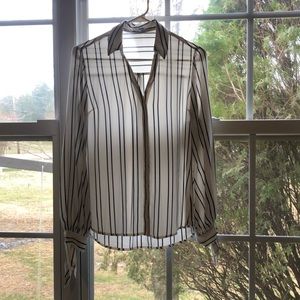 Express Striped Button Down
